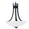 Taylor 3-Light 19.5" Wide Textured Black Pendant Light