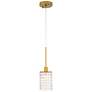 2_Taylor 4 3/4" Wide Brass and Crystal Mini Pendant