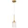 Taylor 4 3/4" Wide Brass and Crystal Mini Pendant