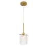 7_Taylor 4 3/4" Wide Brass and Crystal Mini Pendant more views