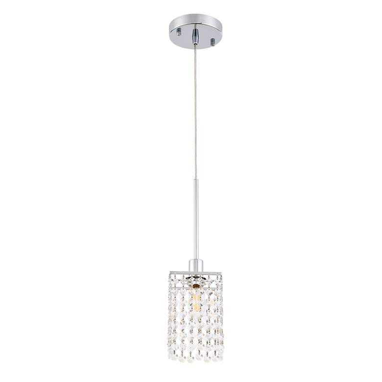Image 6 Taylor 4 3/4" Wide Chrome and Clear Mini Pendant more views