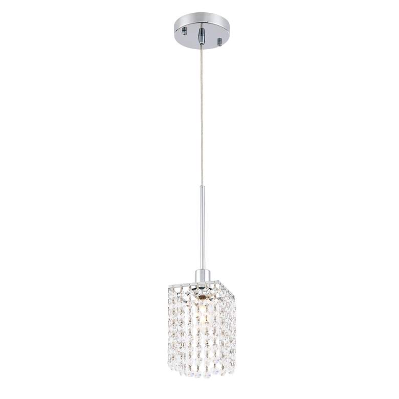 Image 7 Taylor 4 3/4" Wide Chrome and Clear Mini Pendant more views
