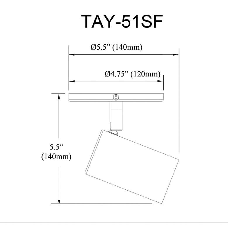 Image 4 Taylor 5.75" Wide Matte White Finish Track Light more views