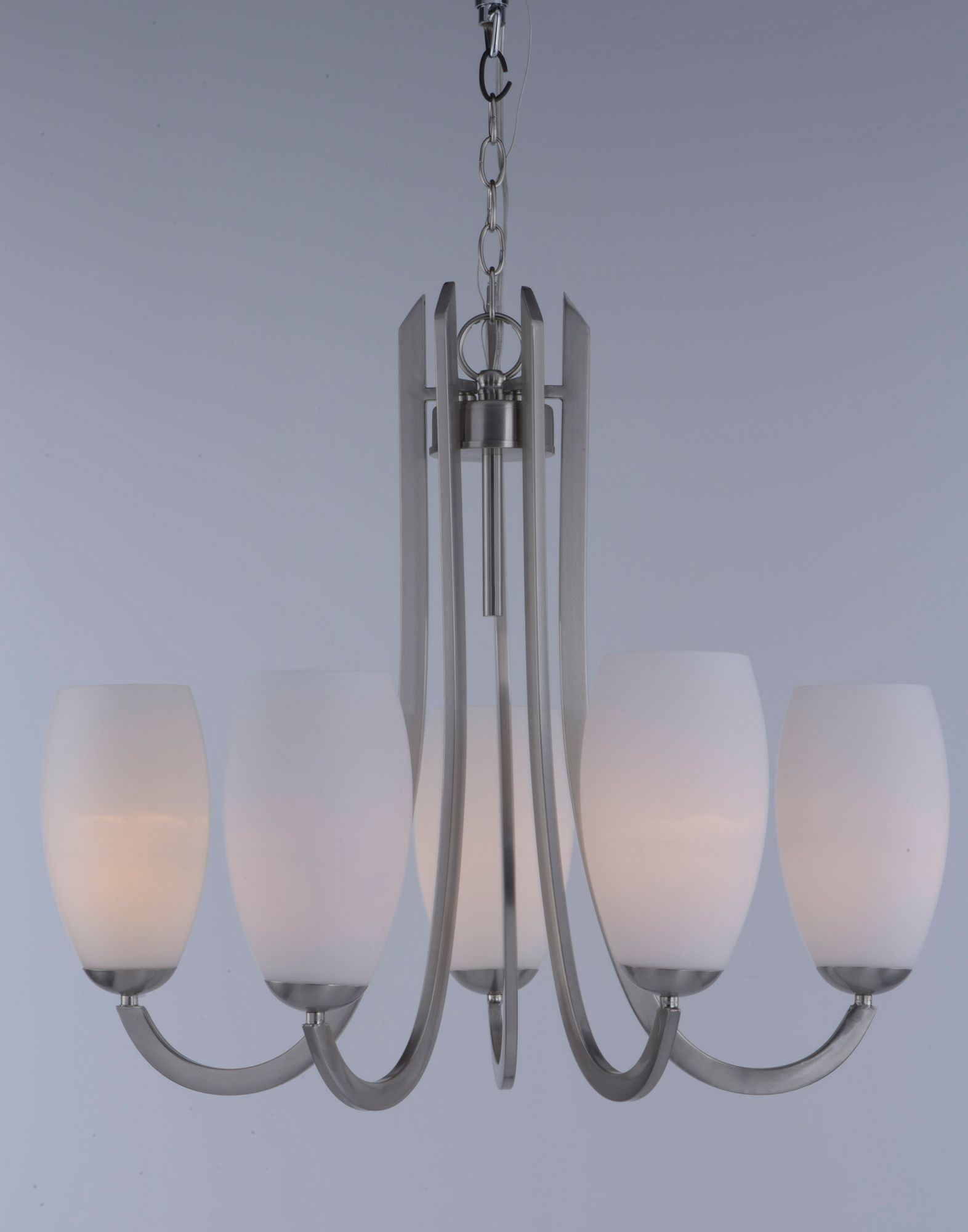 Image 3 Taylor 5-Light 27.5" Wide Chandelier - Satin Nickel more views