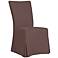 Taylor Coffee Fabric Covered Armless Dining Chair