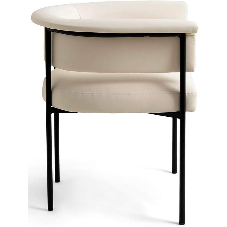 Image 5 Taylor Cream Performance Vegan Leather Dining Chair more views