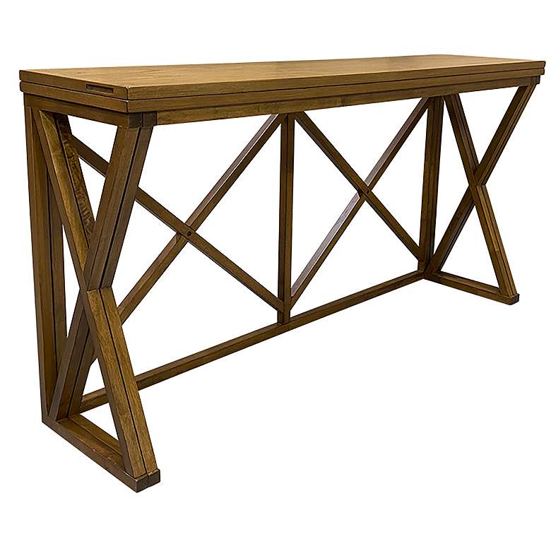 Image 1 Taylor Golden Oak Flip Top Bar Table