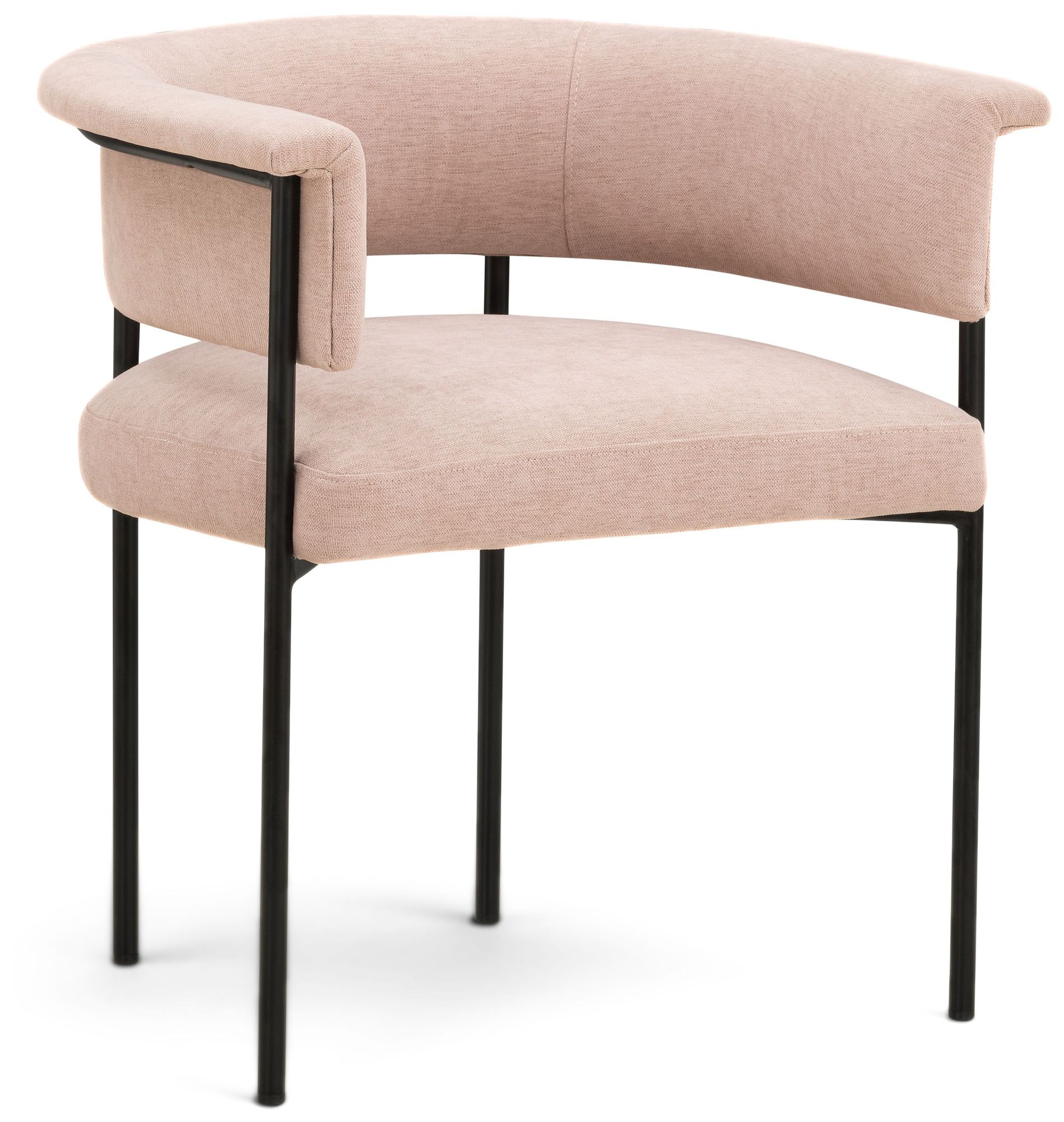 Image 2 Taylor Light Pink Performance Chenille Dining Chair more views