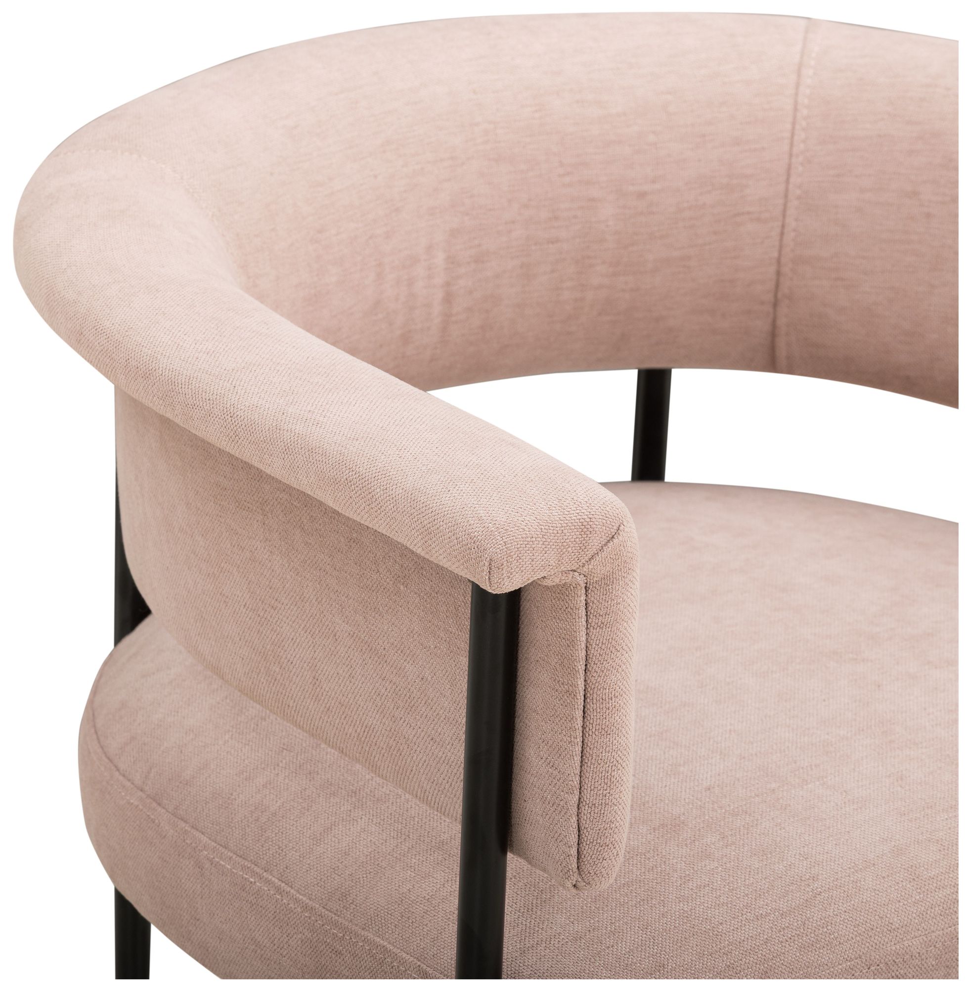 Image 5 Taylor Light Pink Performance Chenille Dining Chair more views