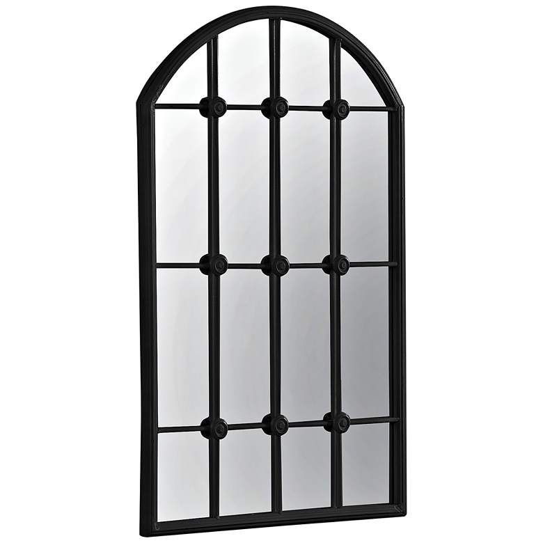 Image 1 Taylor Painted Black 20" x 32" Window Pane Wall Mirror