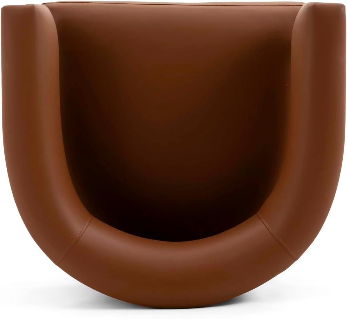 Image 2 Taylor Saddle Brown Performance Vegan Leather Dining Chair more views