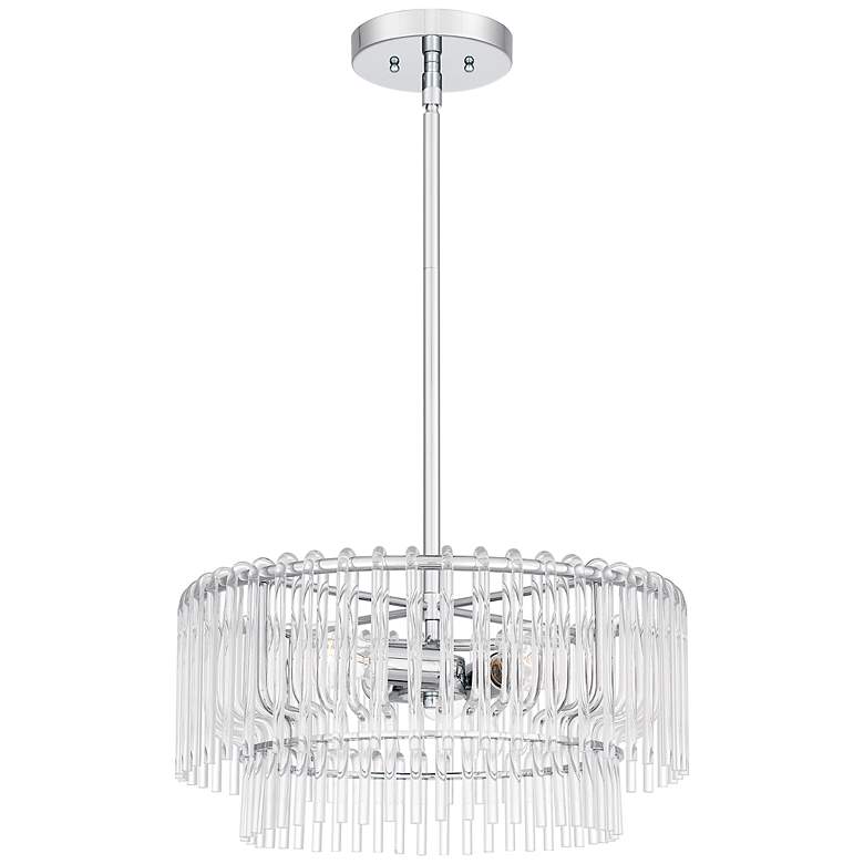 Image 1 Tayshia 3-Light Polished Chrome Pendant Light