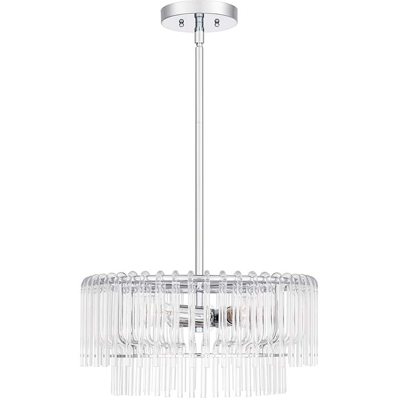 Image 3 Tayshia 3-Light Polished Chrome Pendant Light more views