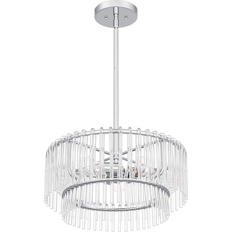 Image 4 Tayshia 3-Light Polished Chrome Pendant Light more views