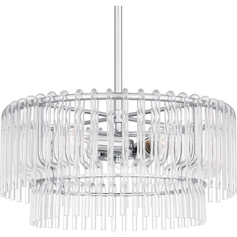 Image 5 Tayshia 3-Light Polished Chrome Pendant Light more views