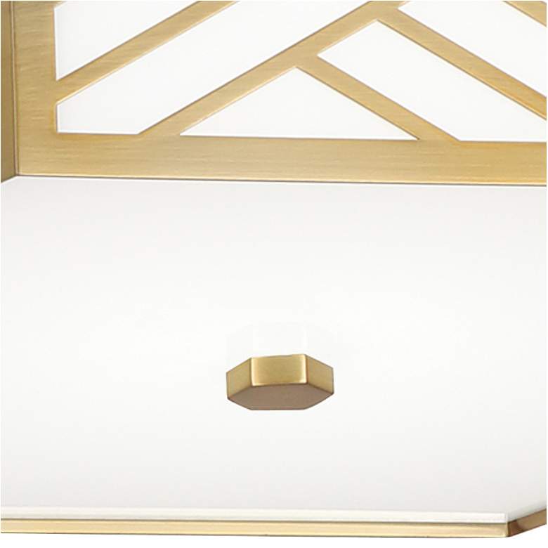 Image 3 Tazewell 14 3/4" Wide Modern Brass LED Ceiling Light more views