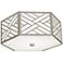Tazewell 14 3/4" Wide Polished Nickel LED Ceiling Light