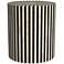 Teague 18" Black and White Bone Accent Table