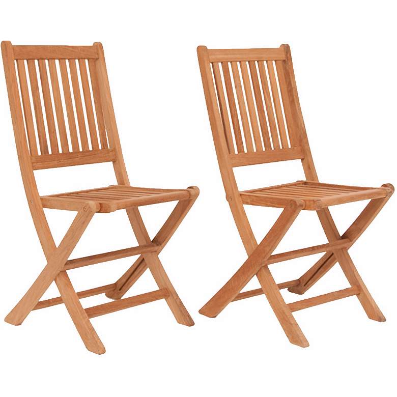 Image 1 Teak Isleworth Outdoor Folding Chair