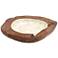 Teak Wood and Capiz Shell 18" Wide Large Decorative Bowl