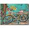 Teal Bicycle 40" Wide All-Weather Outdoor Canvas Wall Art