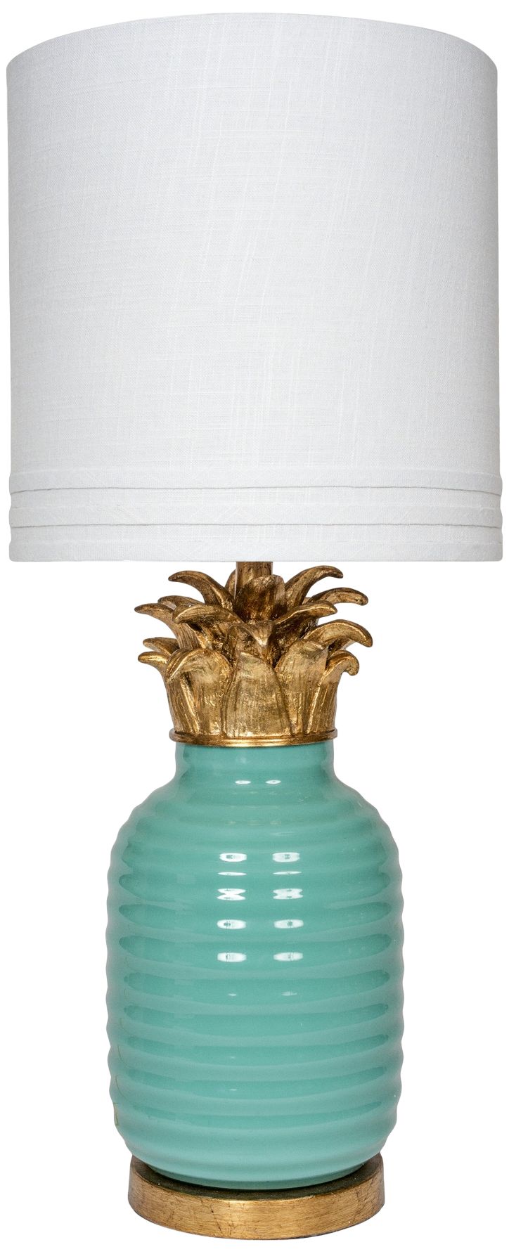 teal pineapple lamp