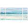Teal Hues 3-Piece 60" Wide Triptych Wall Art