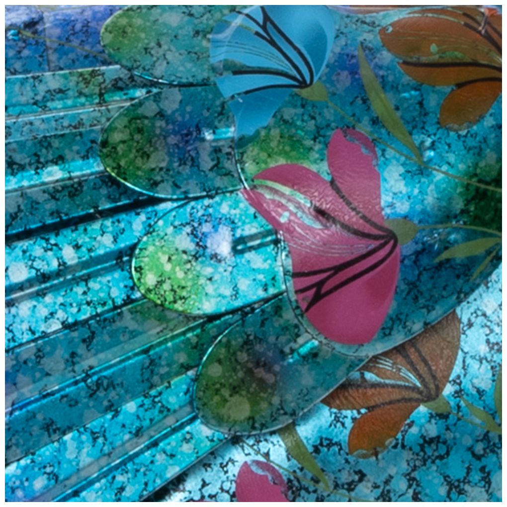 Teal Metal Eclectic Garden Sculpture, 31" x 7" x 20"