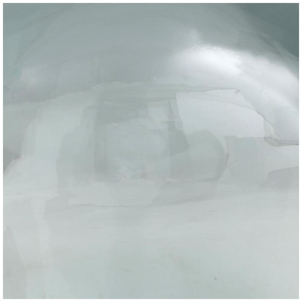 Image 7 Teal Recycled Glass Modern Vase, 11" x 8" x 15" more views