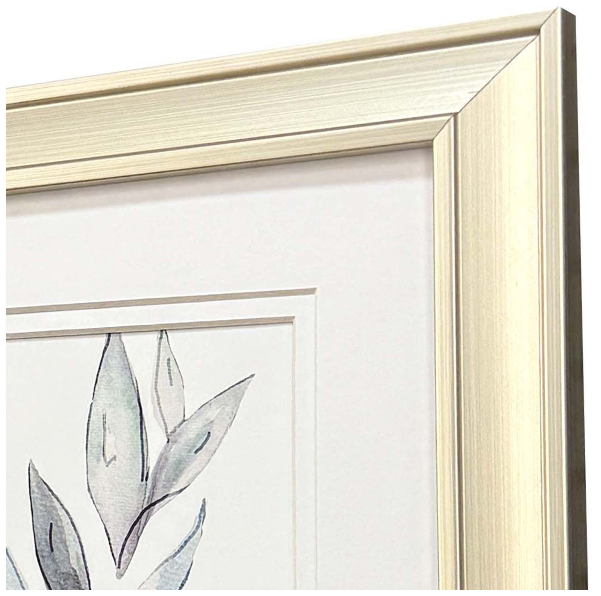 Image 4 Teal Stems 10"W x 12"H Framed Art - Set of 2 more views