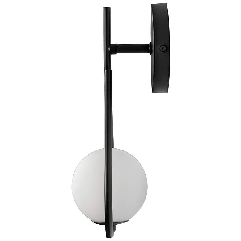Image 5 Teardrop 12" High Black Wall Sconce more views