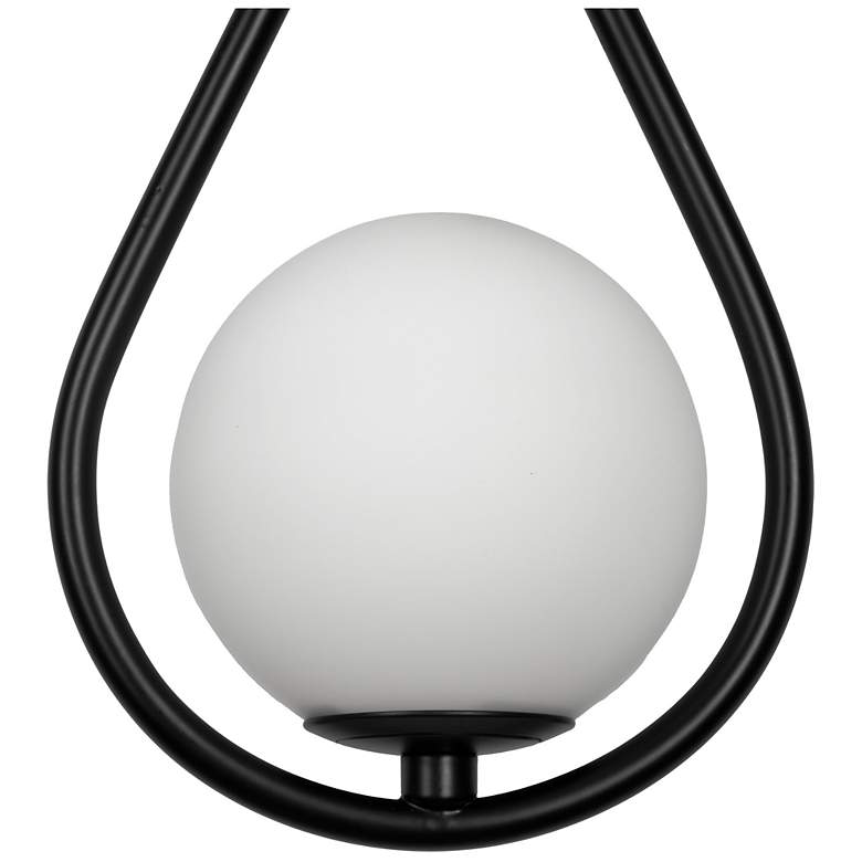 Image 6 Teardrop 12" High Black Wall Sconce more views