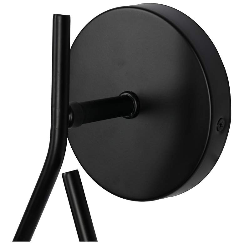 Image 7 Teardrop 12" High Black Wall Sconce more views