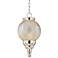 Teardrop 9" Wide Pattern Glass Globe Mini Pendant