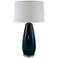 Teardrop Tropical Turquoise Table Lamp with Acrylic Base