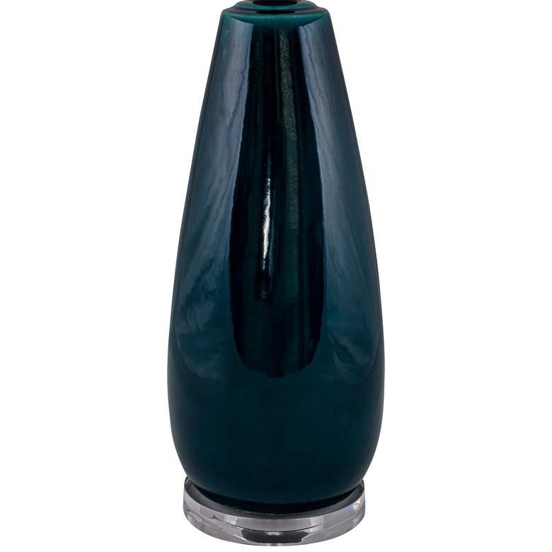 Image 2 Teardrop Tropical Turquoise Table Lamp with Acrylic Base more views