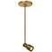 Tech Lighting Ace 2" Wide Aged Brass LED Freejack Track Head