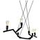 Tech Lighting Akimbo 36"W Black Kitchen Island Light Pendant