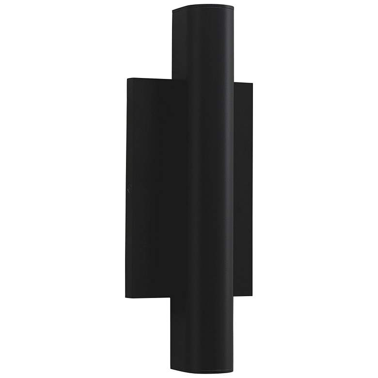 Image 2 Tech Lighting Chara 12 1/4"H Black LED Outdoor Wall Light