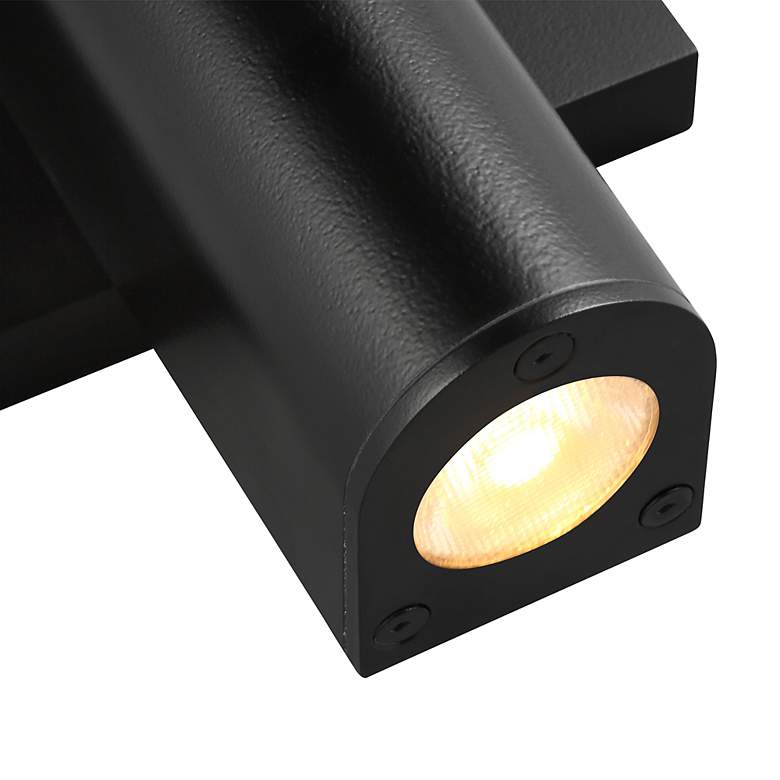 Image 4 Tech Lighting Chara 12 1/4 inchH Black LED Outdoor Wall Light more views