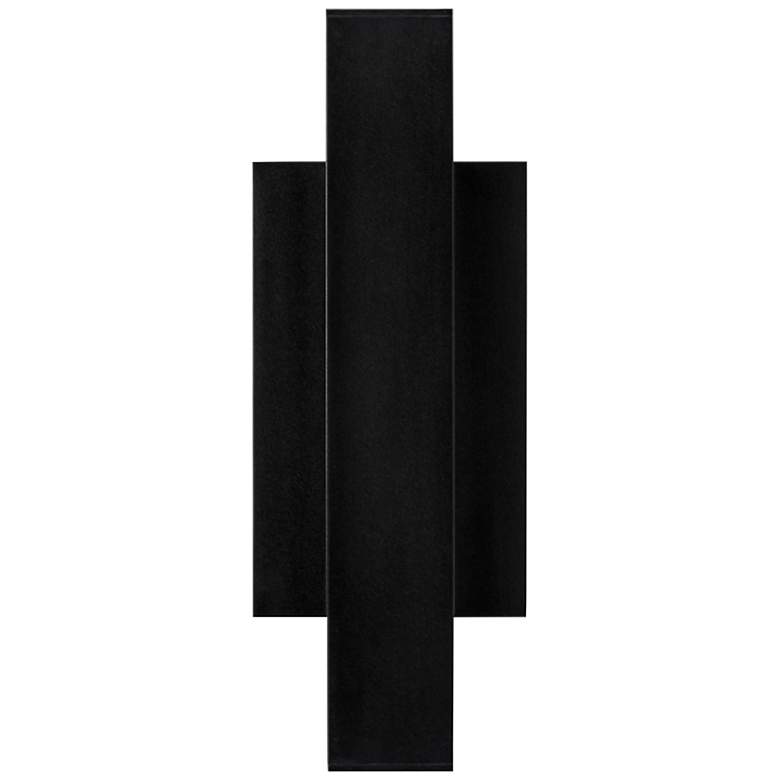 Image 1 Tech Lighting Chara Square 12 inchH Black LED Outdoor Wall Light