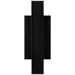 Tech Lighting Chara Square 12&quot;H Black LED Outdoor Wall Light