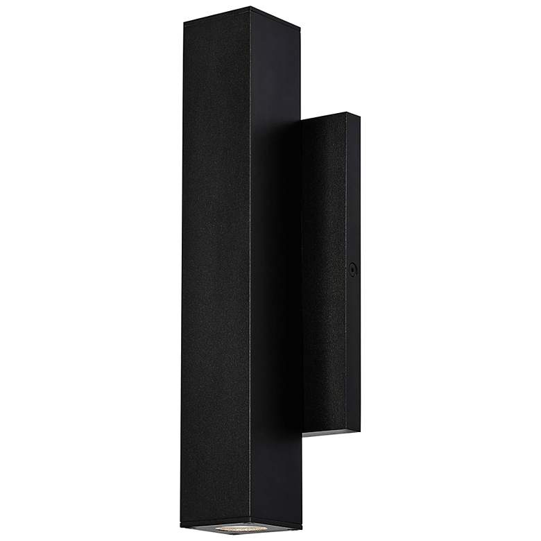 Image 3 Tech Lighting Chara Square 12 inchH Black LED Outdoor Wall Light more views