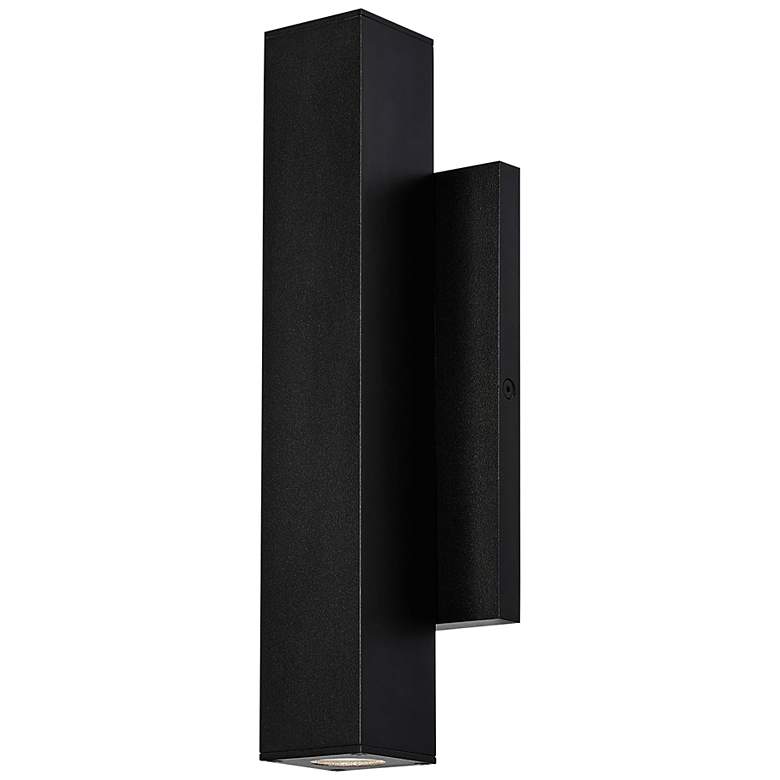 Image 3 Tech Lighting Chara Square 12"H Black LED Outdoor Wall Light more views