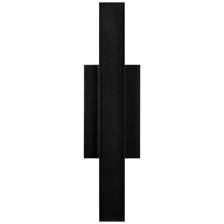 Image 1 Tech Lighting Chara Square 17 inchH Black LED Outdoor Wall Light