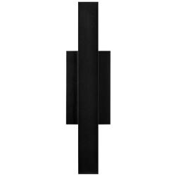 Tech Lighting Chara Square 17&quot;H Black LED Outdoor Wall Light