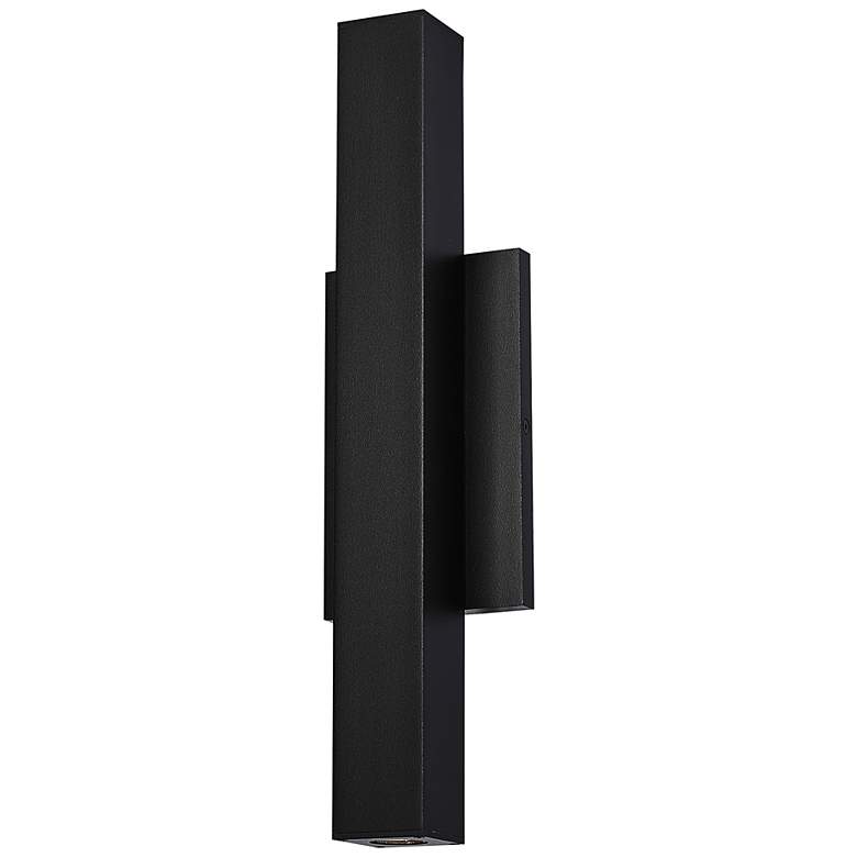 Image 3 Tech Lighting Chara Square 17"H Black LED Outdoor Wall Light more views