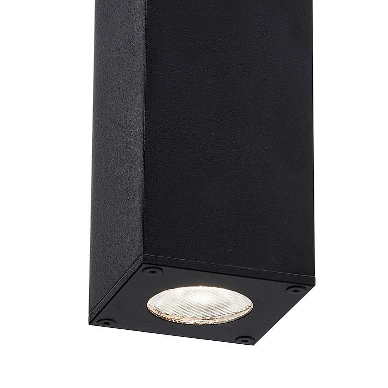 Image 5 Tech Lighting Chara Square 17"H Black LED Outdoor Wall Light more views