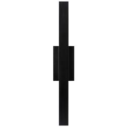 Tech Lighting Chara Square 26&quot;H Black LED Outdoor Wall Light