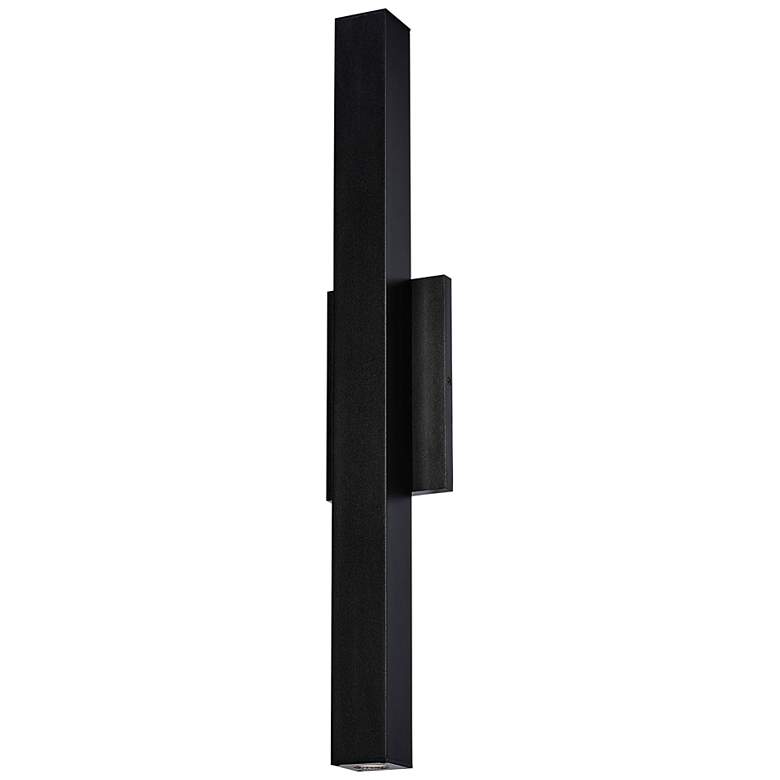 Image 4 Tech Lighting Chara Square 26 inchH Black LED Outdoor Wall Light more views